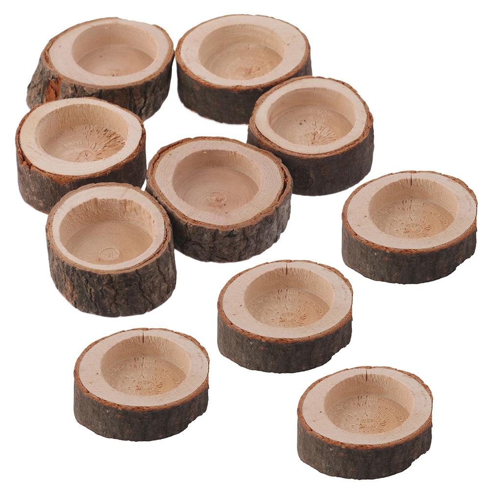 Wood Wooden Tealight Wood Branch Party Decor Wooden Tea Candle Holders Candle Holders