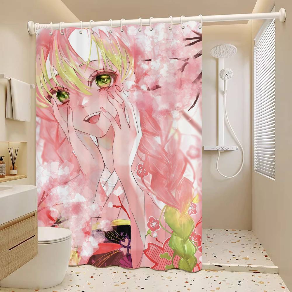 Аниме М-Мицури-Канродзи Водонепроницаемая тканевая шторка для душа Занавеска для ванной Домашняя шторка для душа в гавайском стиле