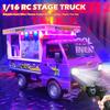 Remote Control Truck, 1:16 Scale RC Vehicle with Lights and Music, 2.4Ghz 6-Channel Toy Car for Kids Boys Girls