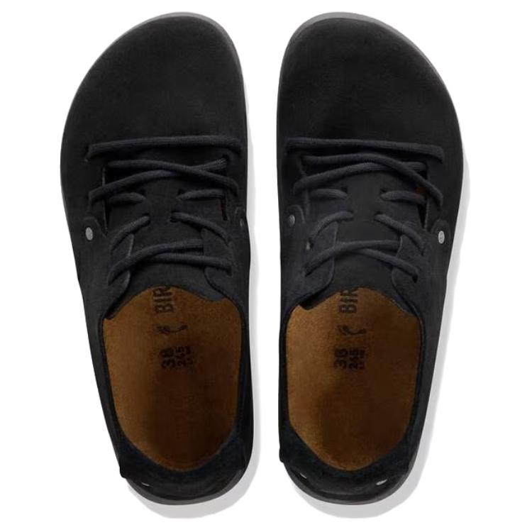 Birkenstock Мужские и женские повседневные кроссовки Montana из замши, низкие, черные, обычная свободная посадка 1032208
