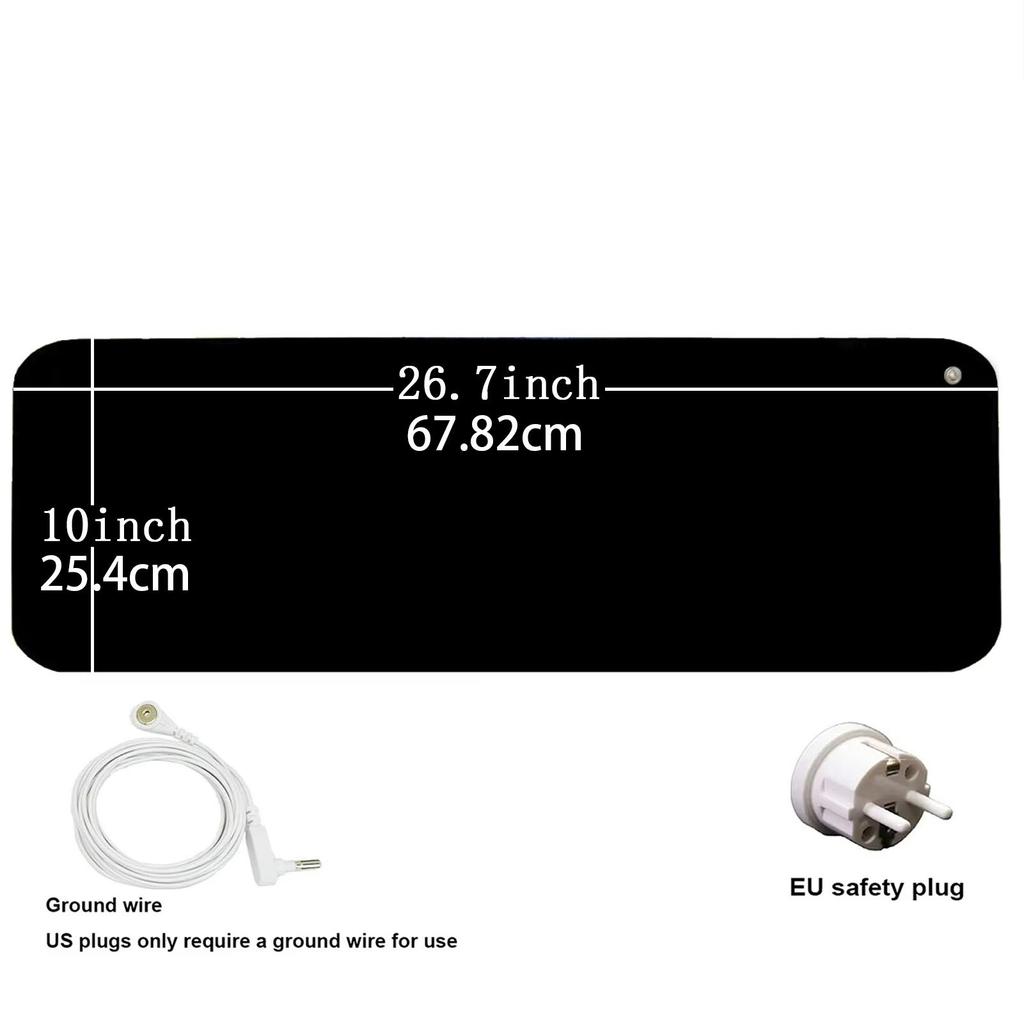 Комплект заземляющего коврика, коврик для стола, заземляющий коврик для ног, коврик для компьютерной мыши может улучшить сон, поддерживать равновесие тела, кровообращение