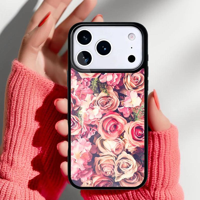 Пион Подсолнух Роза Ромашка Растения Цветок Чехол для Телефона для iPhone 17 Air 16e 15 14 13 Pro Max Задняя Крышка для 12 11 Pro Coque