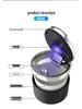 Compatible Ashtray for Lynk & Co Models 03, 09, 01, 06, 05, 02, ZERO - Features Cover & LED Light