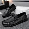 Роскошные Модные Формальные Лоферы Слипоны Кожаные Мужские Повседневные Туфли Удобные Мужские Мокасины Итальянские Мягкие Мужские Туфли для Вождения