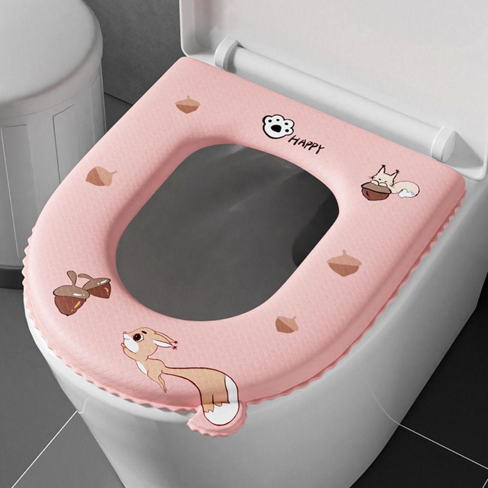 С ручкой милый чехол для унитаза мультяшный коврик для унитаза универсальный коврик для унитаза