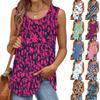 Женский повседневный свободный однотонный топ без рукавов с круглым вырезом, летние майки для женщин, майка-камисоль без рукавов, базовые однотонные топы
