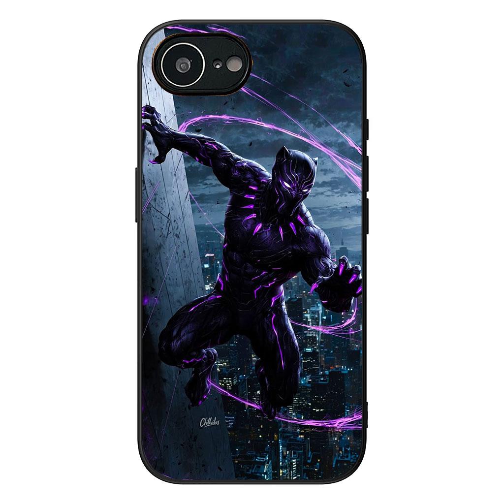 Black Marvel Panther Casing Phone Cover for Xiaomi Poco C71 C65 C85 X7 X6 X5 M6 M7 F6 F7 F8 Ultra Pro C75 Case