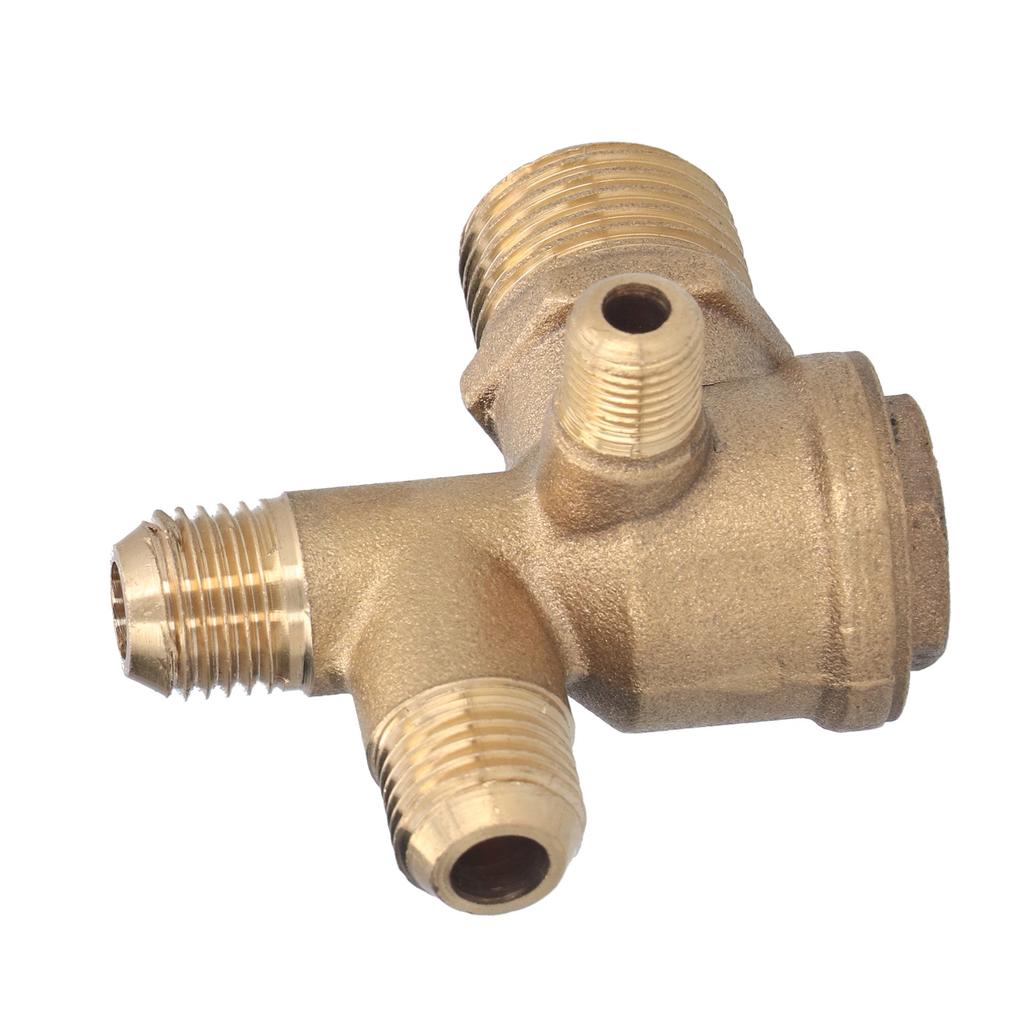 Компоненты для замены клапана воздушного компрессора Латунный 4-ходовой двойной трубный обратный клапан