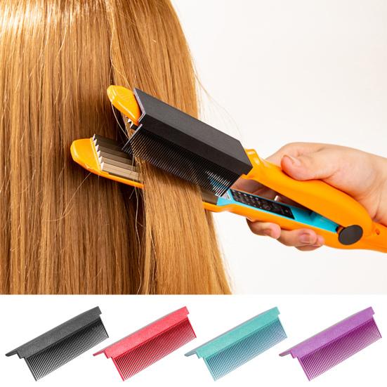 2Pcs Hair Straightening Comb Set Carbon Tools Resistant Smooth Fiber High-Temperature Styling Hairdressing