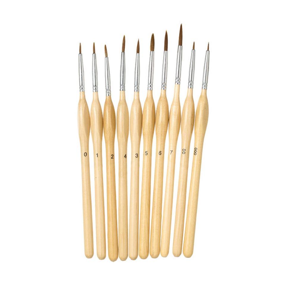 11/10pcs Miniature Brushes Precision Paint Brush Set for Fine Detail for 40K Watercolor Brush with Micro Tips Model & Art Paint
