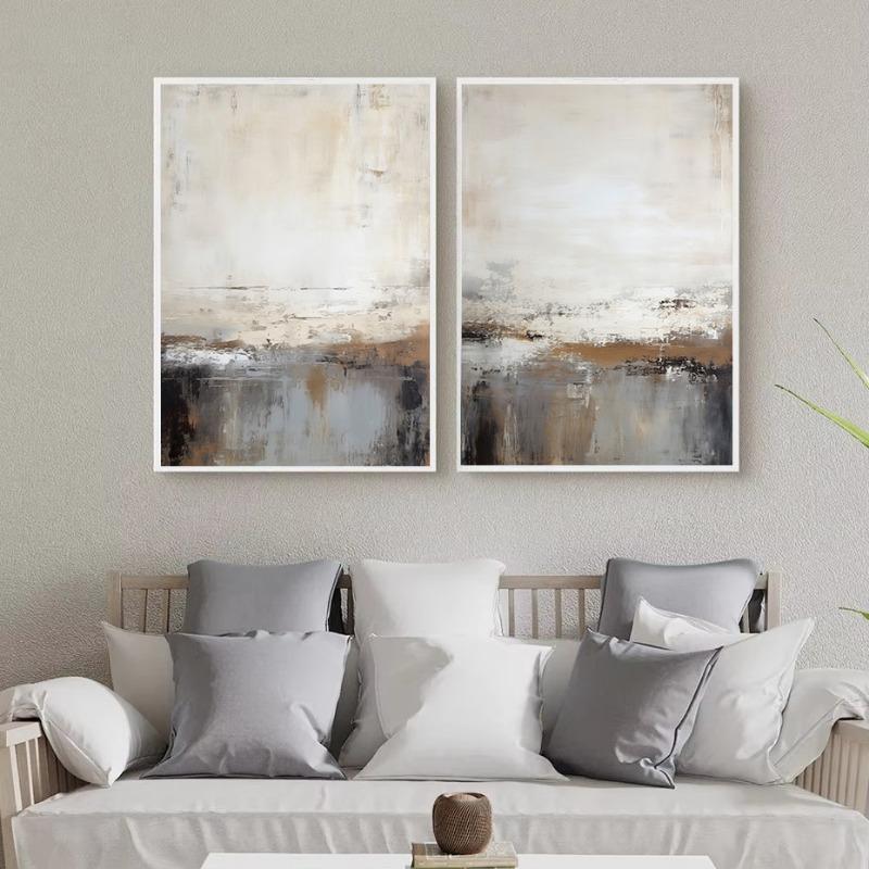 Watercolor Abstract Minimalist Neutral Nature Landscape Poster Canvas Painting Wall Art Pictures Home Living Room Decor Gift