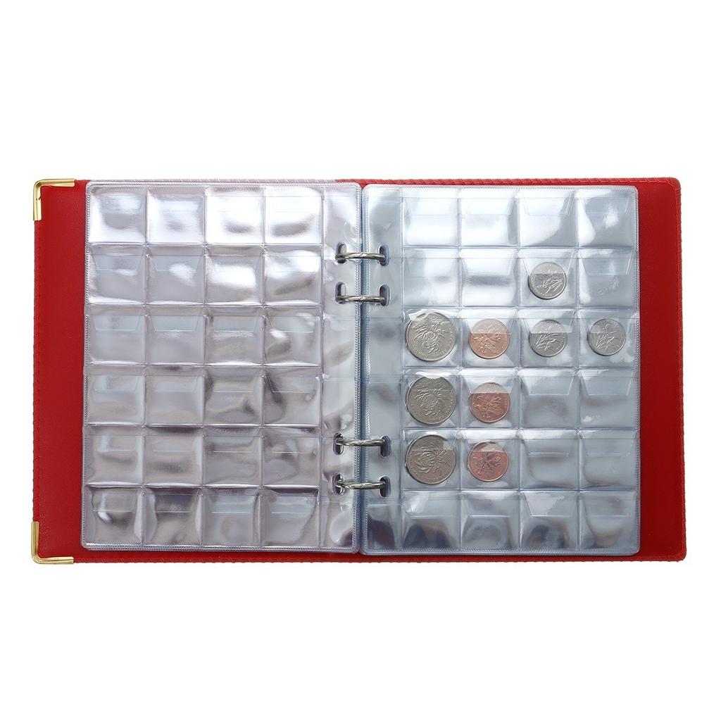 Money Coin Storage Book Commemorative Penny Coin Collection Album Holder (20 Page)