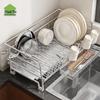 Shuaishi 304 Нержавеющая сталь Кухонная сушилка для посуды