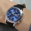 [GEIGER] Мужские многофункциональные кожаные часы GEIGER GE8062BUBK