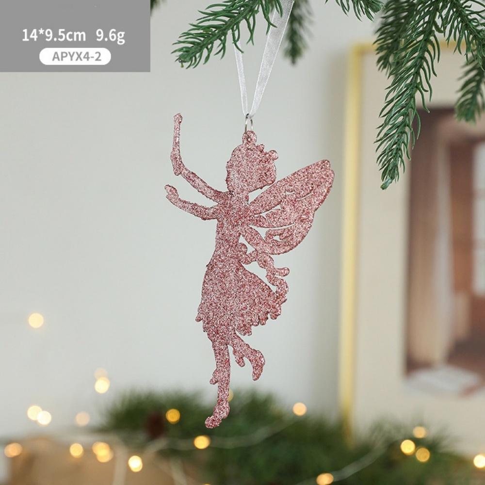 Pendant Ornaments Unique Gold Powder Hanging Ornaments Star Hanging Decor Elegant Christmas Tree Decoration For Office New Year