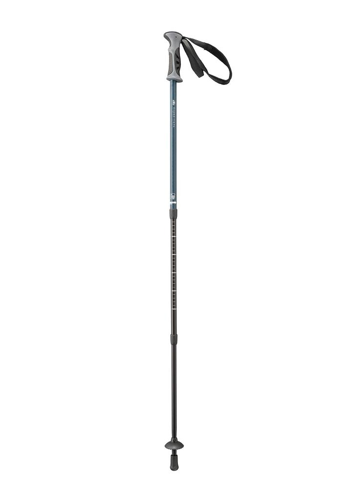 BUNDOK Trekking Pole System 3, Navy, I-Type, BD-463NV, Aluminum, Telescoping, Single Pole, with Snow Basket