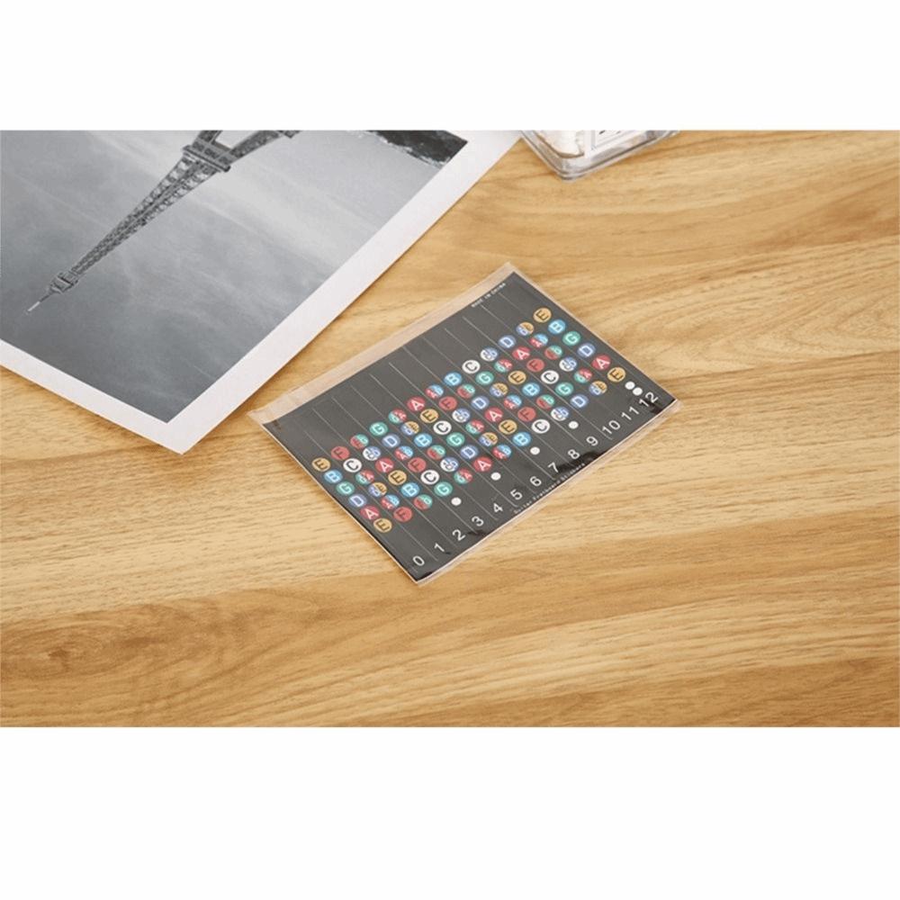 Printed Vinyl Paper Guitar Practice Chord Chart Coated Paper Reference Guide  For Beginners