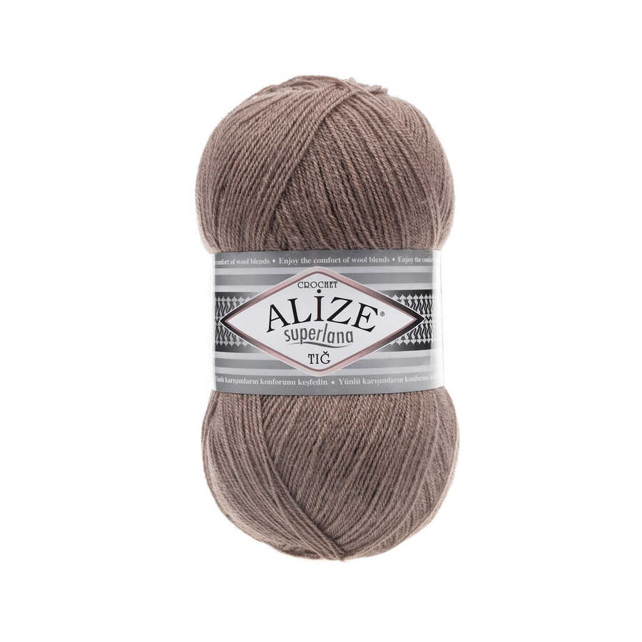 Шерстяная трикотажная пряжа - Alize Superlana Crochet(Тиг) - 4 Ball - Акрил - Платки - Аксессуары - Шарфы - Кардиган - 570 метров (100гр).