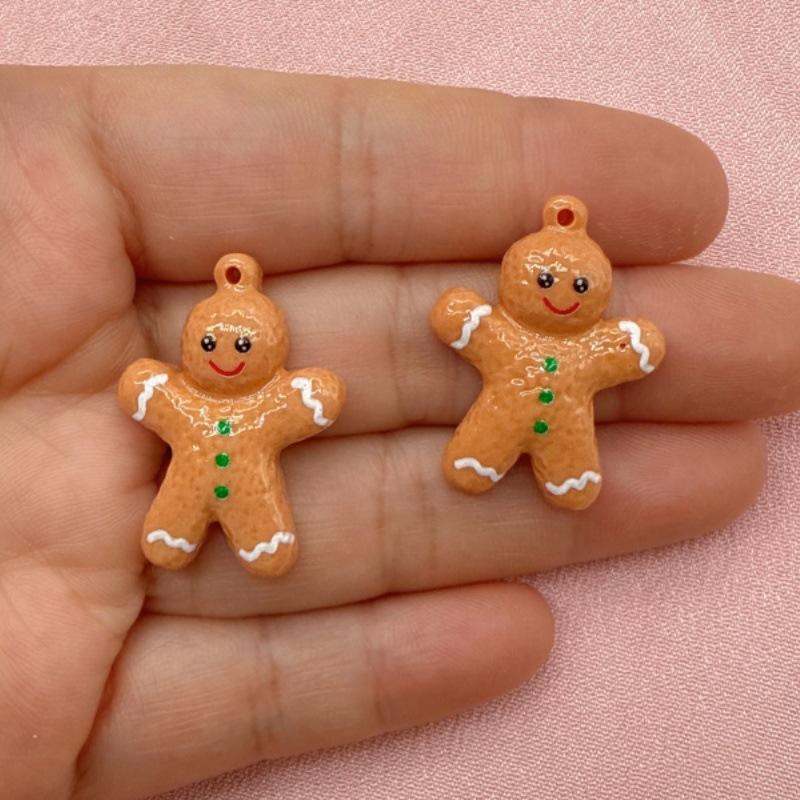 5 шт. Креативные смоляные рождественские подвески DIY для изготовления ювелирных изделий Серьги Бусины Ожерелья Брелоки Ювелирные украшения Аксессуары