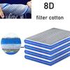 Аквариум 8D губка фильтр для пруда с рыбками хлопковый очиститель очистка воды без геля хлопковый фильтр средний хлопок