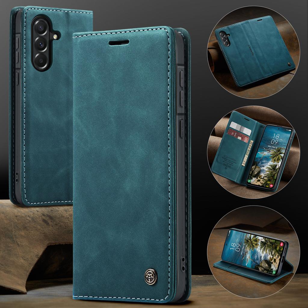 CaseMe Retro Magnetic Flip PU Leather Case for Samsung A57 A37 A27 A17 A07 A56 A36 A26 A16 A06 Wallet Cover Phone Case