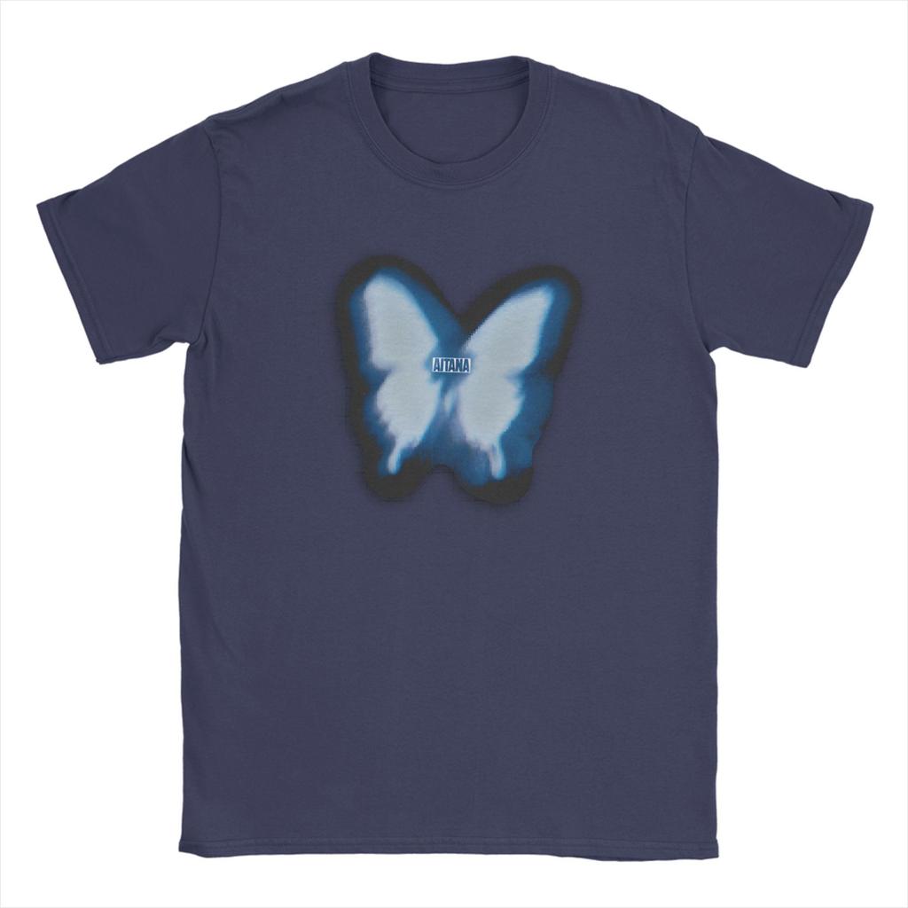 Butterfly Aitana T Shirt Beach Vintage T Shirts Cotton Hipster Tshirt For Unisex Short Sleeve Print Clothes
