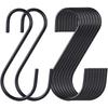 10/15/20/25/30pcs Household Organizer Stainless Steel Storage Rack Hanger Clasps Hooks S Shaped Hook