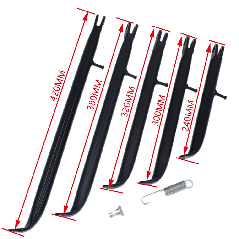 240MM - 420MM Dirt Pit Bike Sidestand with Spring Set 125cc 110cc 140cc for BSE Side Kick Stand for TTR 10 12 14 16 Inch