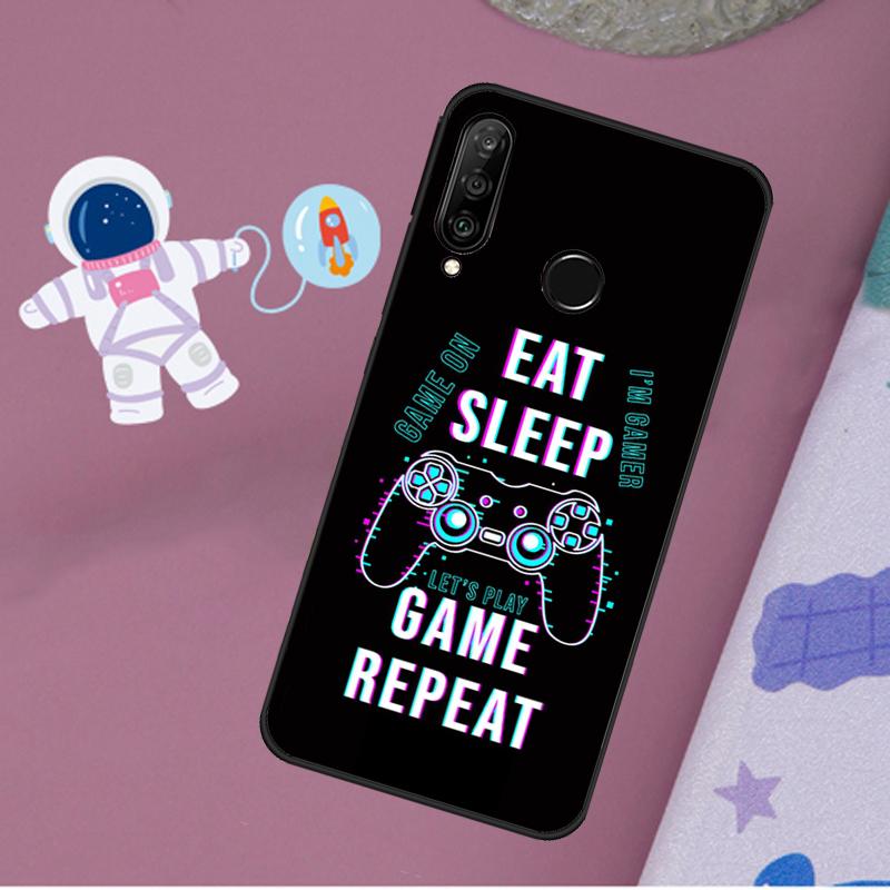 Ешь Спи Играй Красочный Для Huawei Nova 11i 7i 8i 12i 12s Y73 Y70 Y90 Y60 Y72 Y61 Y91 9 10 SE P40 Lite P30 Pro Чехол