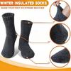 1/2/3/5 Pairs Thermal Socks for Men Black Socks for Extreme Cold Weather