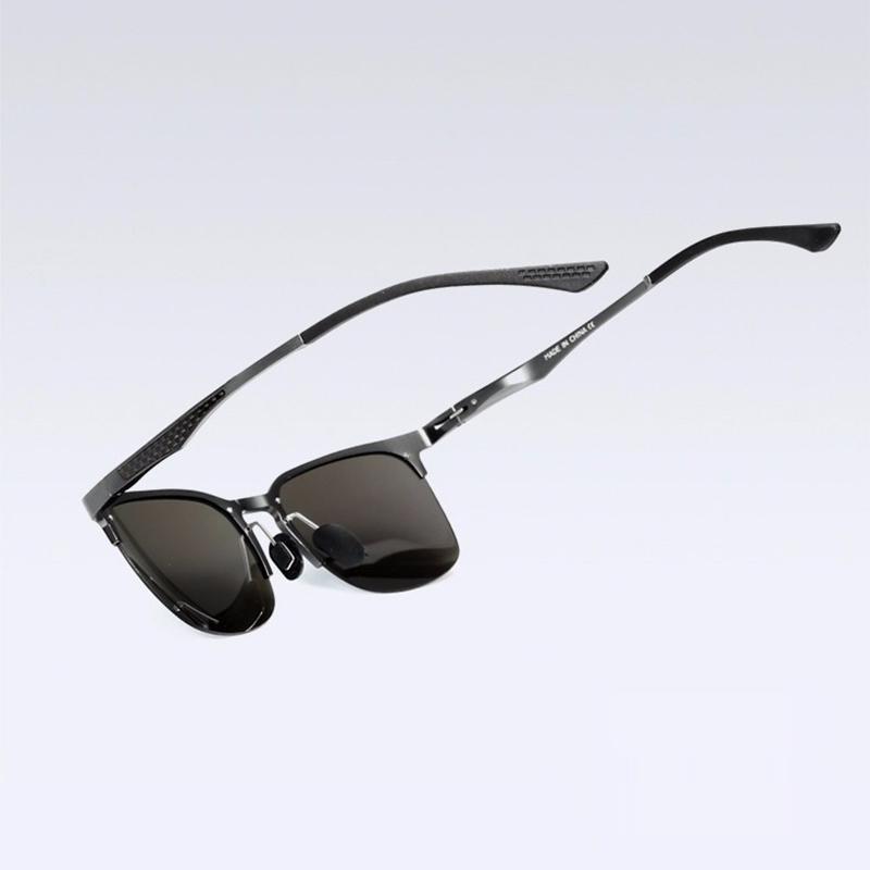 VEITHDIA солнцезащитные очки унисекс в металлической полуоправе