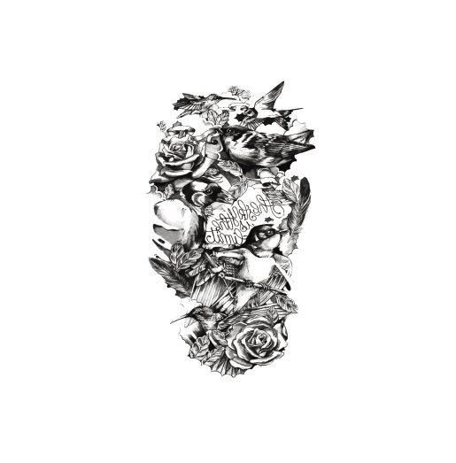 Наклейка с изображением головы волка, значение волчьей дороги, доминирующая имитация, рисунок тигра и лисы, водонепроницаемая наклейка с изображением татуировки с переносом воды