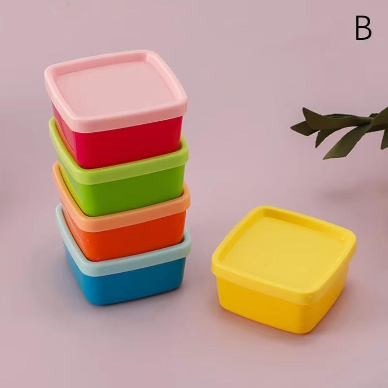 5pcs Cookie Boxes Gift Rainbow Color Organizer Kitchen Portable Food Box Multi-function Sundries Candy Wedding Condiment Bottle
