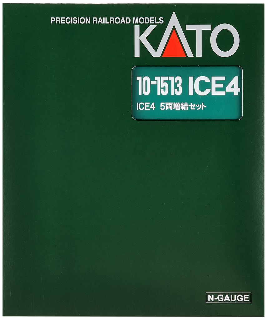 KATO N gauge ICE4 set Железнодорожная модель поезда с 5 вагонами, дополнительный модуль 10-1513