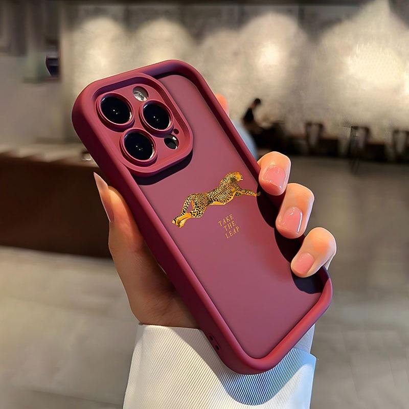 Леопардовый Модный Узор Чехол для Телефона для iPhone 13 Чехол iPhone 11 16 17 14 12 15 Pro Max 8 7 Plus XR 16E Мягкий Противоударный Чехол