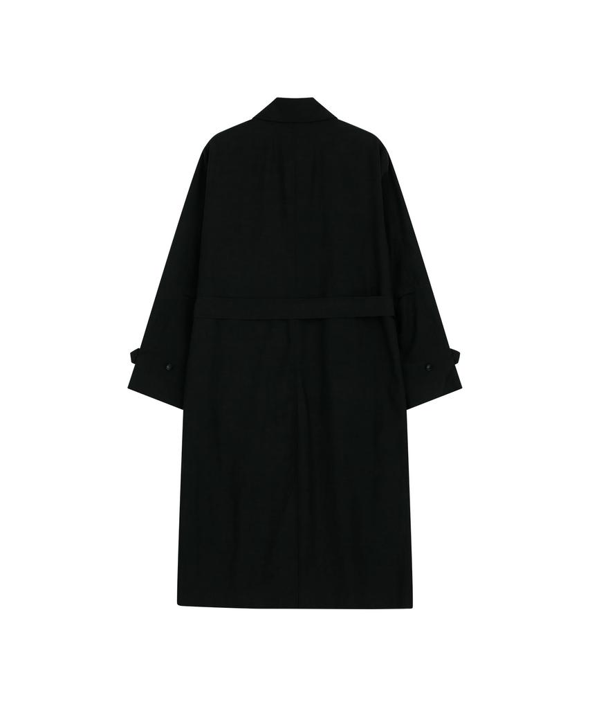 Vis A Vis Tencel Linen Coat (Black)