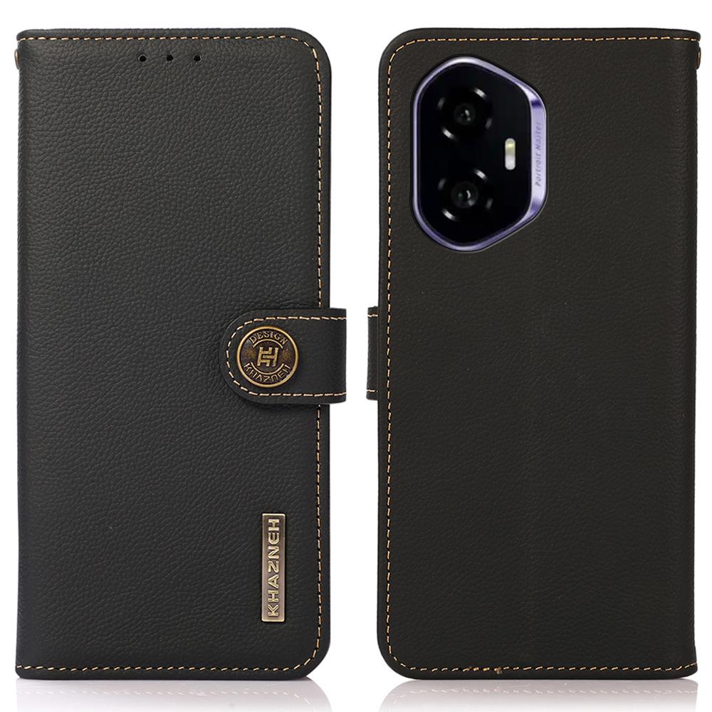 KHAZNEH for Honor 400 5G (Global) Case Genuine Cow Leather Wallet Phone Cover
