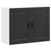 Kitchen Wall Mounted Cabinet Porto Black Wood Based Panel