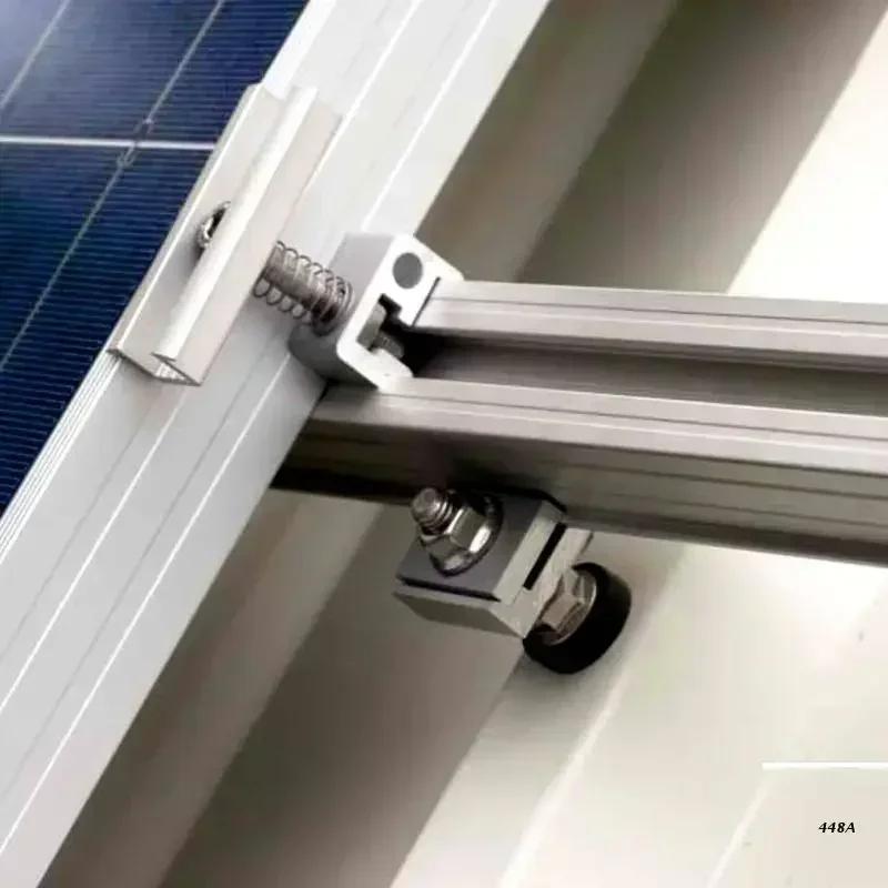 4 шт. Солнечная панель Фотовольтаические аксессуары Крепежные болты с EPDM и стопорной гайкой + Адаптер для солнечных фотовольтаических систем 20 см/25 см