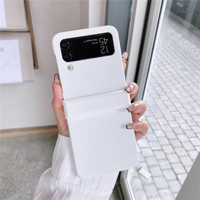 Матовый чехол для телефона Samsung Galaxy Z Flip 4 Galaxy Z Flip 4, однотонный ультратонкий чехол-книжка Flip4 Shell