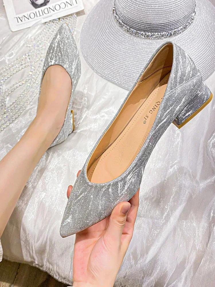 Женские летние туфли-лодочки, туфли с острым носком, женская обувь большого размера с мягкой подошвой, Zapatillas Mujer