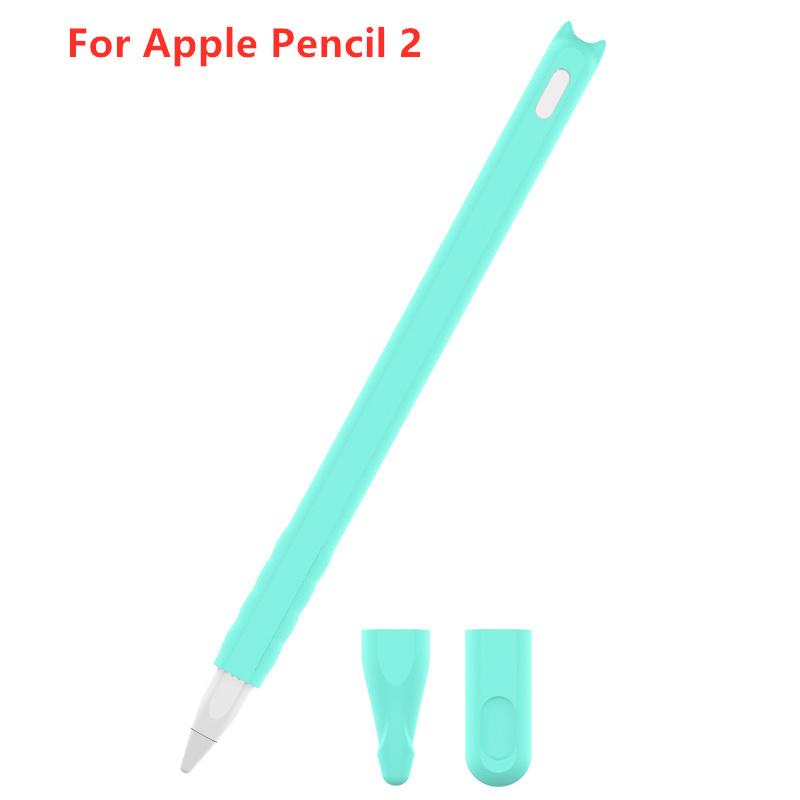 Мягкий силиконовый чехол для Apple Pencil 2-го поколения, чехол для ручки, чехол-накладка для стилуса iPad, противоударный и противоскользящий, защитный чехол, аксессуары