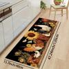 1Pcs Luxury Rooster Sunflower Print Print Kitchen Mat Soft Thickened Kitchen Floor Mat Waterproof Non-slip Oil-proof Floor Mat Runner Rug