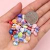 Home Kitchen AB Color Accessories Handmade Gifts Jewelry Making 250Pcs Heart Acrylic Beads DIY For