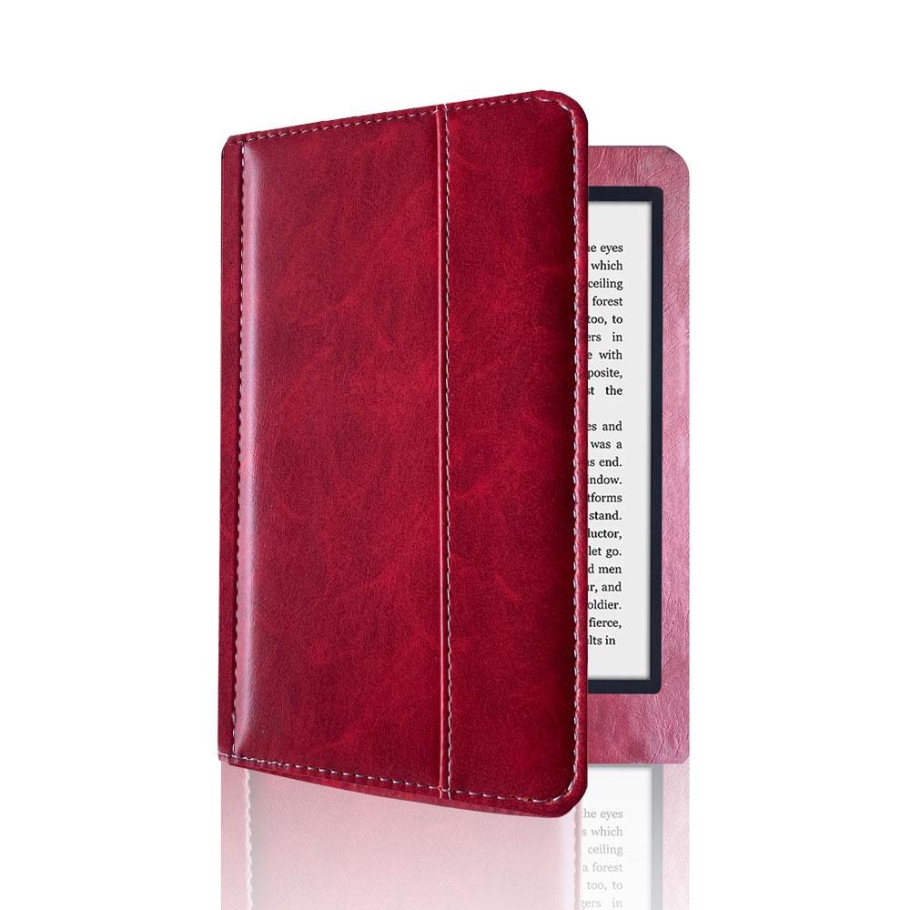 6 Inch E-Reader Case Leather Shell Premium Folio Cover for Kobo Glo