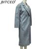 BITCED Women's Multi-Colour Multi-Size Wool Twill Trench Coat
