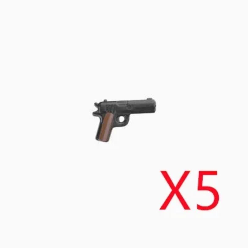 5 СМ Вторая мировая война Военные строительные блоки Американские Немецкие Советские Фигурки солдат Оружие Аксессуары Пистолеты Пистолет Снайперский ремень Мини-кирпичики MOC