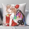 Touhou Project Flandre Scarlet Anime Pillow Case Fashion Square Pillowcase Bedroom Sofa Room Ins Decoration Leisure