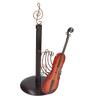 Paper Towel Holder Kitchen Countertop Iron Roll Dispenser Violin Shaped Stand Rack