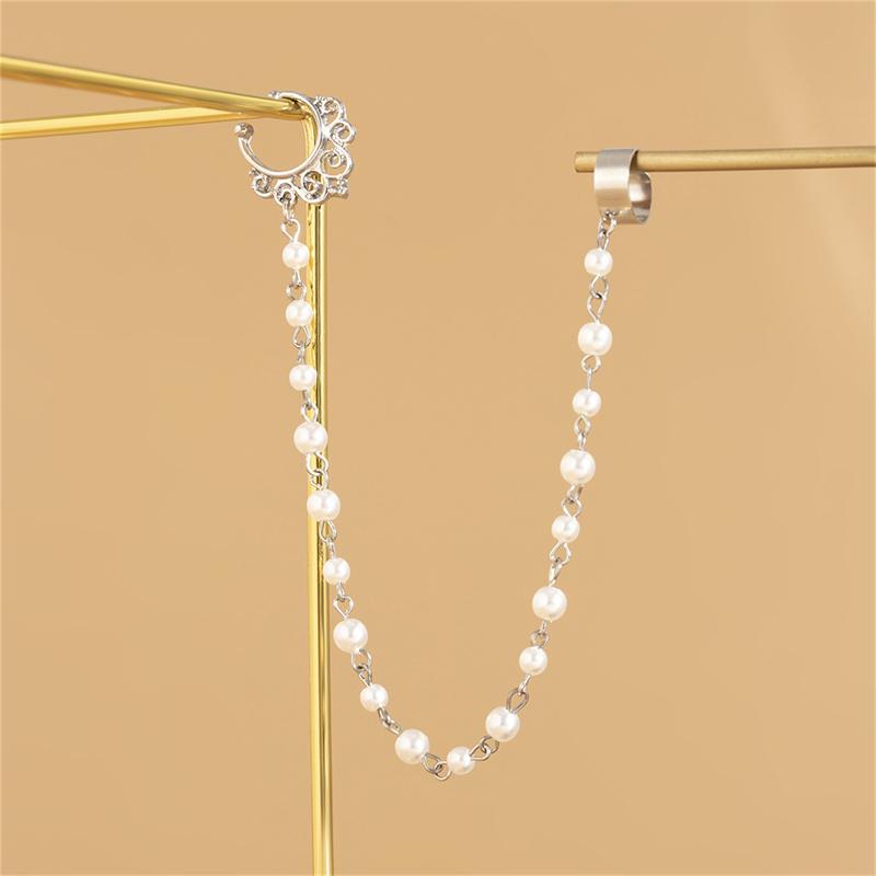 Богемные панк-сексуальные женские серьги-цепочки с кисточками, поддельные пирсинг, зажим для носа